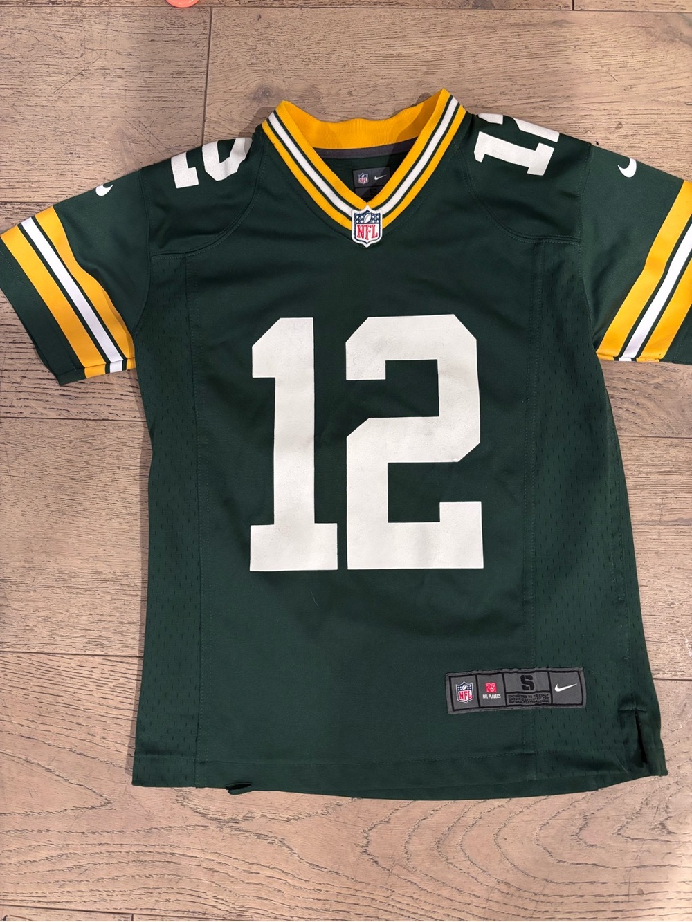 Green & Yellow Kids NFL Jersey Top - Size S